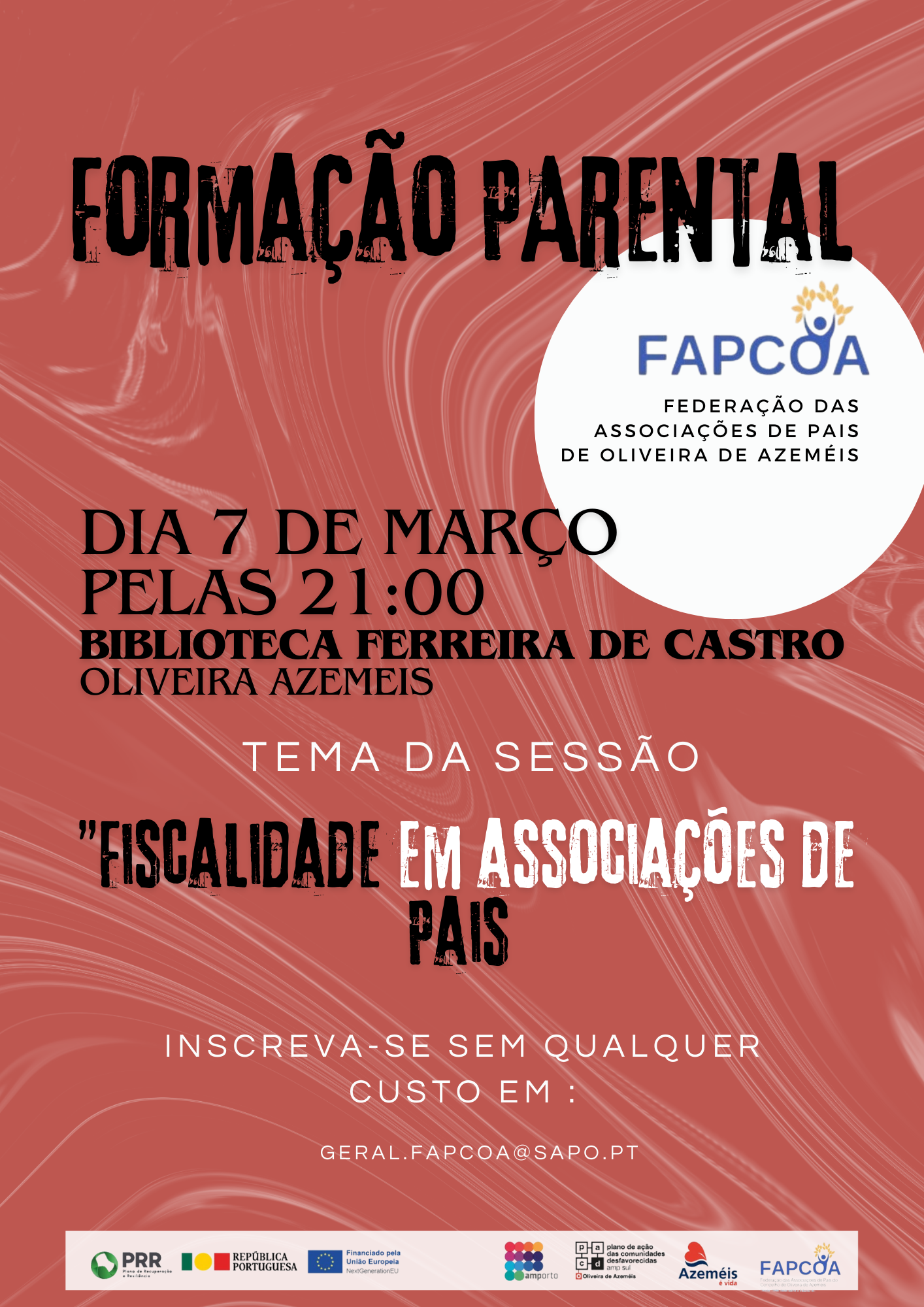 Formação em fiscalidade APais      7 Março 21:00